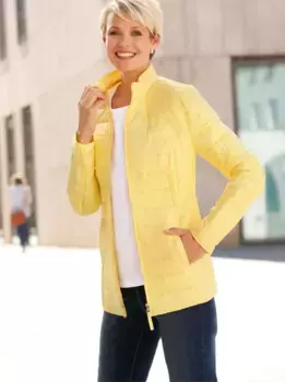 Стеганая куртка Classic Basics, без капюшона, цвет Zitrone