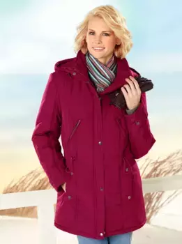 Стеганая куртка Classic Basics с капюшоном, красный