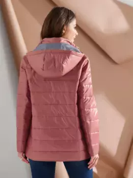 Стеганая куртка Classic Basics с капюшоном, терракотовый