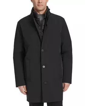 Стеганая куртка Cole Haan 2 в 1, черный