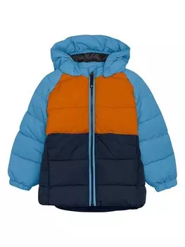 Стеганая куртка Color Kids Steppjacke, цвет Blau/Orange/Dunkelblau