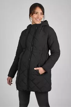Стеганая куртка для беременных 2 в 1 Jojo Maman Bb, черный