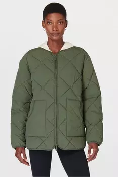 Стеганая куртка для похода Sweaty Betty, зеленый