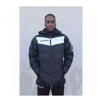 Стеганая куртка для взрослых Givova Podio, черный/белый