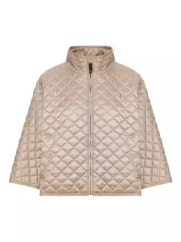 Стеганая куртка Dolphin с высоким воротником MAX MARA, нейтральный