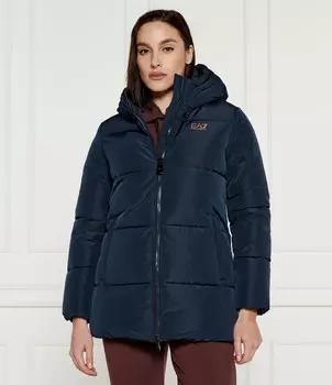 Стеганая куртка EA7 CABAN Regular Fit, темно-синий