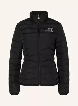 Стеганая куртка EA7 EMPORIO ARMANI, черный