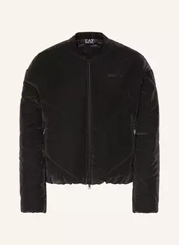 Стеганая куртка EA7 EMPORIO ARMANI, черный