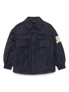 Стеганая куртка Emporio Armani Kids, синий