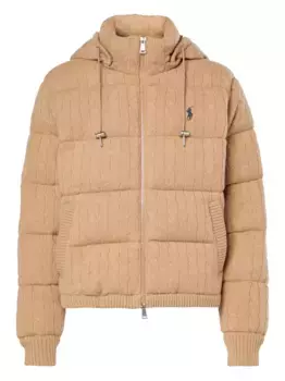 Стеганая куртка фактурной вязки POLO RALPH LAUREN, нейтральный