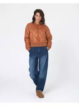 Стеганая куртка Freshlions, коричневый