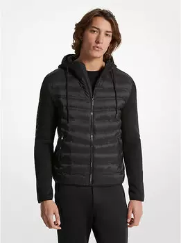 Стеганая куртка Galway в смешанной технике Michael Kors, черный