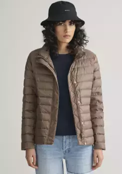 Стеганая куртка Gant "LIGHT DOWN JACKET", водоотталкивающая, легкая стеганая куртка, непромокаемая, цвет Desert Brown