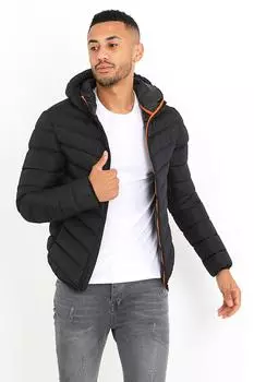 Стеганая куртка Grant с капюшоном Brave Soul, черный