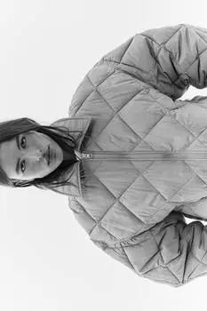 Стеганая куртка H&M, бежевый