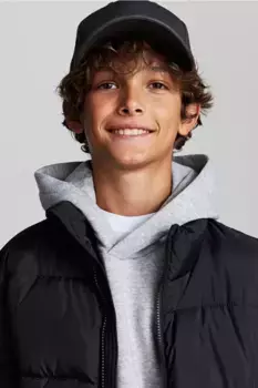 Стеганая куртка H&M, черный