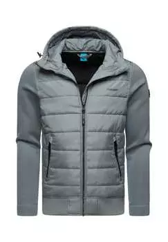 Стеганая куртка Hallmar с капюшоном Ragwear, серый