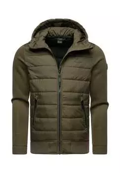 Стеганая куртка Hallmar с капюшоном Ragwear, зеленый