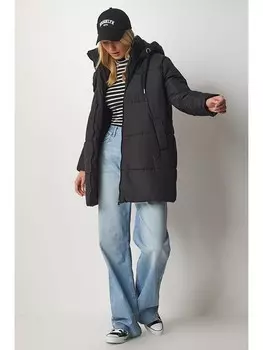 Стеганая куртка Happiness Istanbul Steppjacke, черный