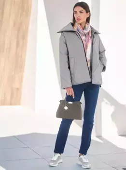 Стеганая куртка Heine, без капюшона, серый