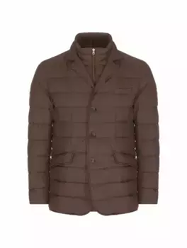 Стеганая куртка Herno, коричневый