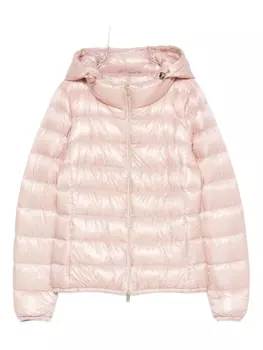 Стеганая куртка Herno с капюшоном, розовый
