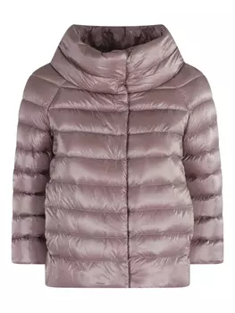 Стеганая куртка Herno с высоким воротом, розовый