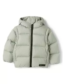 Стеганая куртка Il Gufo со съемными рукавами, зеленый