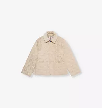 Стеганая куртка Indy 4-14 лет Burberry, серый