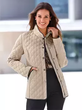Стеганая куртка Inspirations, без капюшона Inspirationen, бежевый