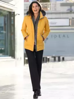 Стеганая куртка Inspirations с капюшоном Inspirationen, цвет Ocker