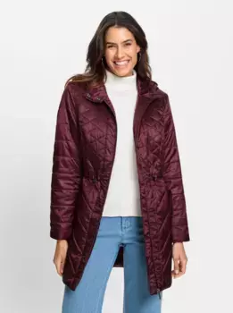 Стеганая куртка Inspirations с капюшоном Inspirationen, цвет Burgund