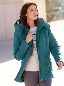 Стеганая куртка Inspirations с капюшоном Inspirationen, цвет Petrol