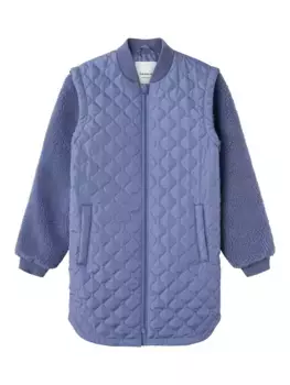 Стеганая куртка It It "NKFMEMBER LONG QUILT JACK" Name It, голубой