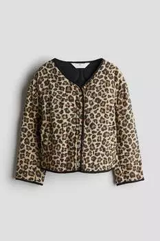 Стеганая куртка из муслина H&M, мультиколор