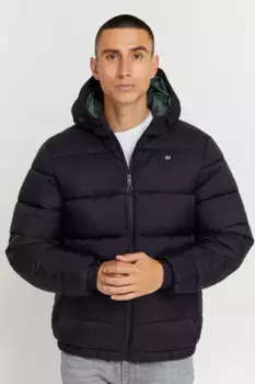 Стеганая куртка из смесовой ткани "BLEND BHOuterwear", с капюшоном, черный