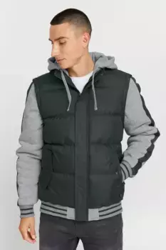 Стеганая куртка из смесовой ткани "BLEND BHOuterwear", с капюшоном, цвет Rosin