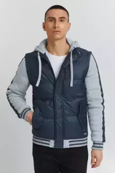 Стеганая куртка из смесовой ткани "BLEND BHOuterwear", с капюшоном, цвет Dress Blues