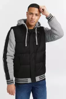Стеганая куртка из смесовой ткани "BLEND BHOuterwear", с капюшоном, черный