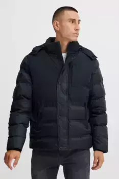 Стеганая куртка из смесовой ткани "BLEND BHOuterwear", с капюшоном, цвет Dress Blues