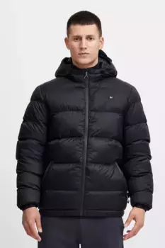 Стеганая куртка из смесовой ткани "BLEND BHPuffkin", с капюшоном, черный