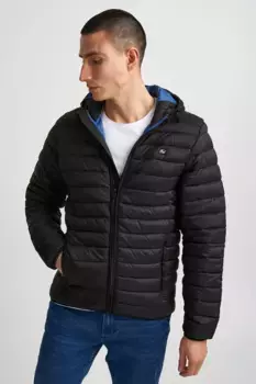 Стеганая куртка из смесовой ткани "BLEND BHRomsey", с капюшоном, черный