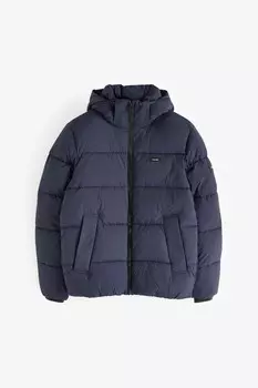 Стеганая куртка из жатого нейлона Calvin Klein, синий