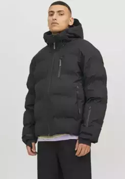 Стеганая куртка Jack & Jones "JCOSWEEP PUFFER SN", с капюшоном, черный