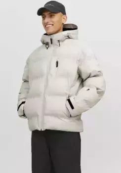 Стеганая куртка Jack & Jones "JCOSWEEP PUFFER SN", с капюшоном, цвет Moonbeam