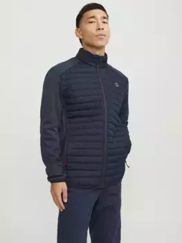 Стеганая куртка Jack & Jones "JJEMULTI QUILTED COLLAR NOOS", синий