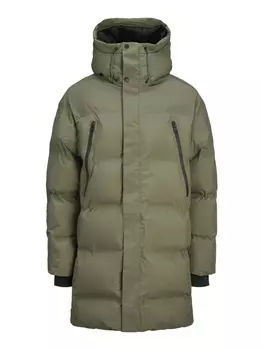 Стеганая куртка Jack & Jones Steppjacke 'Alpha Long', оливковый