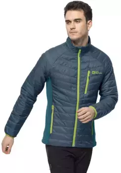 Стеганая куртка Jack Wolfskin "ROUTEBURN PRO INS JKT M", без капюшона, цвет Dark Sea