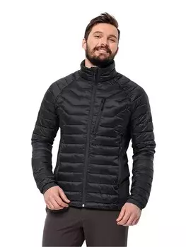 Стеганая куртка Jack Wolfskin Steppjacke Routeburn Pro, черный