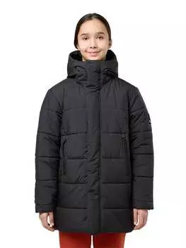 Стеганая куртка Jack Wolfskin Steppmantel Teen, черный